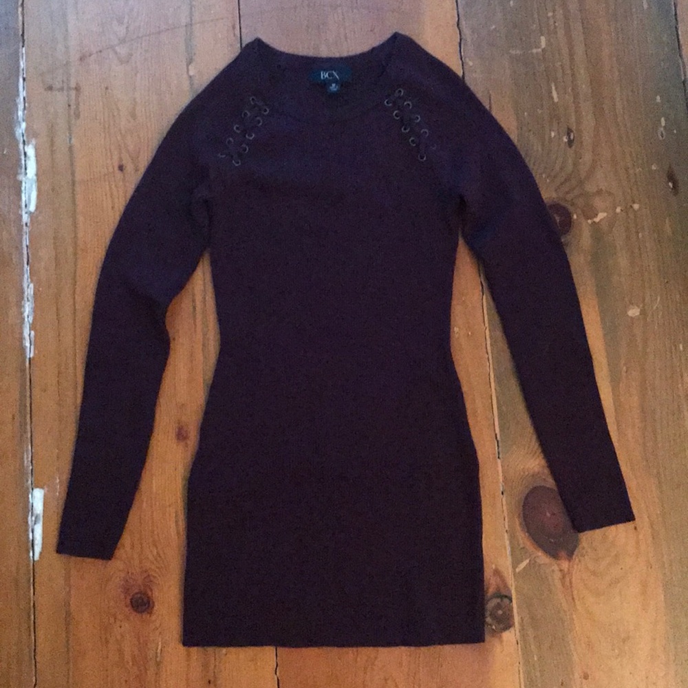 Burgundy Sweater Dress
